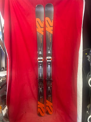 Skis: k2 ikonic 84Ti all mountain 170cm skis, 
Bindings: marker MXC TXC120, grip walk