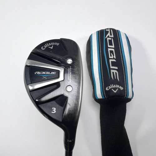 Callaway Rogue X 3 Hybrid 18* Aldila Synergy 60g Regular Graphite Mens RH HC