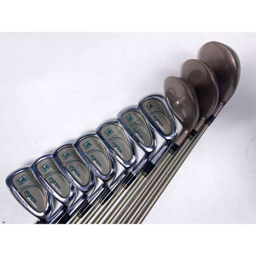 LPGA Agree Pro Design Club Set Driver 3W 5W 4-PW Agree Ladies RH