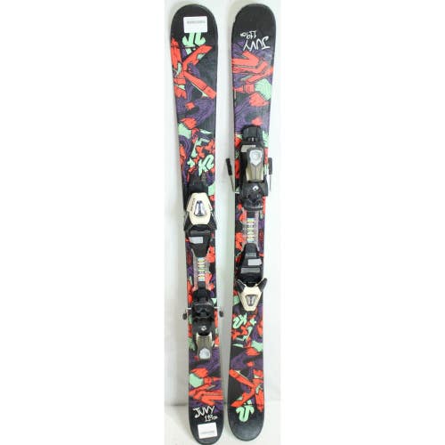 K2 Juvy Twin Tip Kids Skis with Bindings - 119 cm Used
