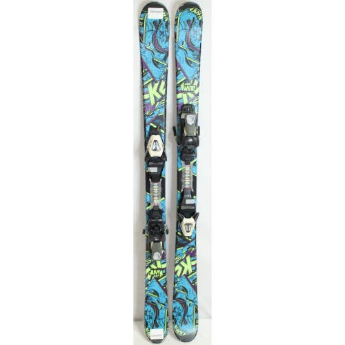 K2 Juvy Twin Tip Kids Skis with Bindings - 129 cm Used
