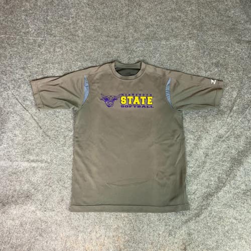 Minnesota State Mavericks Mens Shirt Small Gray Tee T Softball NCAA Sports C1