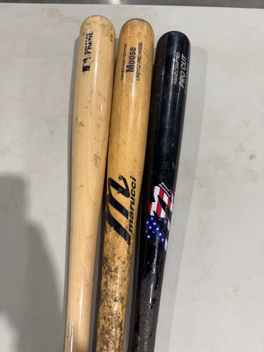3- PacK Marucci Pro Cut Maple Bat 32" (Used)