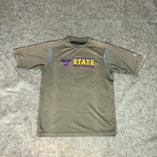 Minnesota State Mavericks Mens Shirt Small Gray Tee T Softball NCAA Sports C6