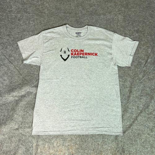 Colin Kaepernick Mens Shirt Large Gray Tee T San Francisco 49ers Football NFL