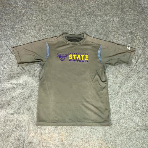 Minnesota State Mavericks Mens Shirt Small Gray Tee T Softball NCAA Sports L8