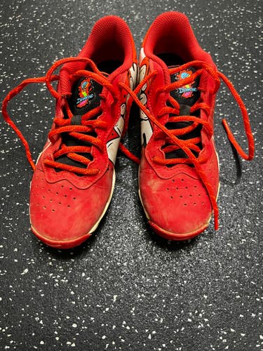 Used Nike DIAMOND BASEBALL YTH CLEAT BB/SB Cleats Red Junior 03 11849-S000044822
