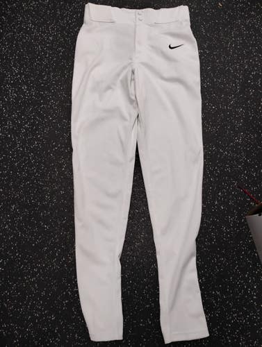 Used Nike ADULT BASEBALL PANTS BB/SB Pant Mens White XS 11849-S000044776