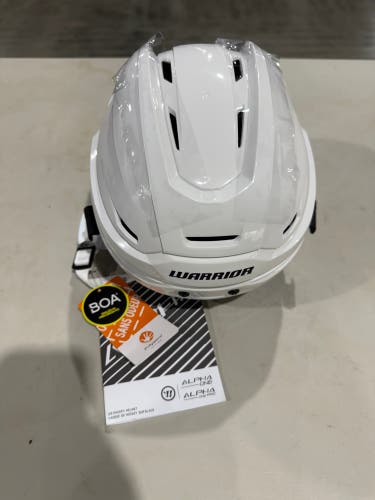 White Large Warrior Alpha One Pro Helmet (New)