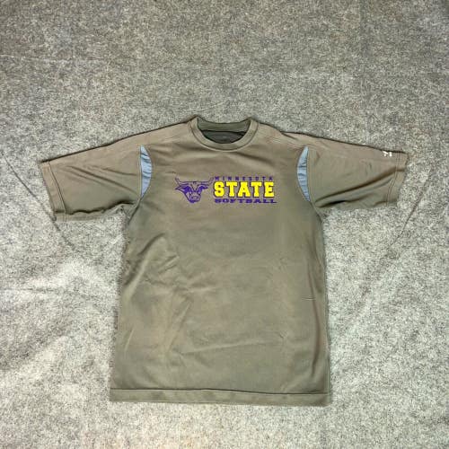 Minnesota State Mavericks Mens Shirt Small Gray Tee T Softball NCAA Sports C7