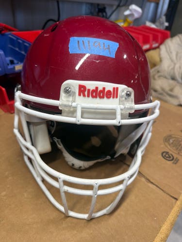 USED RIDDELL SPEED ICON ADULT HELMET - MEDIUM - PEARL CARDINAL