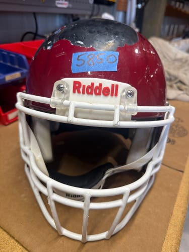 USED RIDDELL SPEED ICON ADULT HELMET - MEDIUM - PEARL CARDINAL
