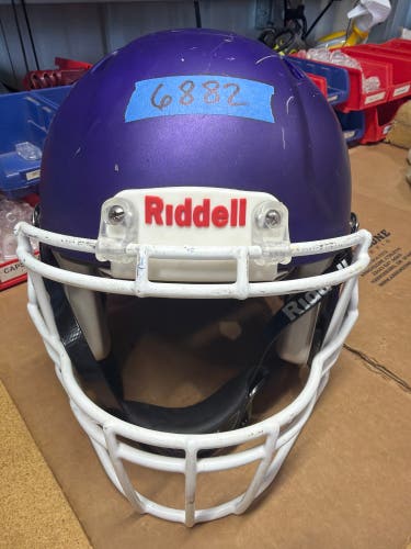 USED RIDDELL SPEED ICON ADULT HELMET - MEDIUM - FLAT METALLIC PURPLE