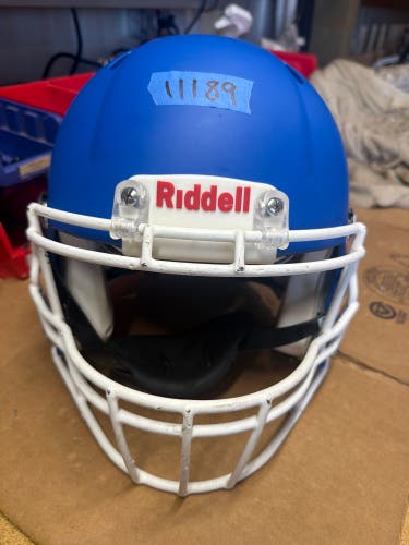 USED RIDDELL SPEED ICON ADULT HELMET - MEDIUM - FLAT ROYAL BLUE