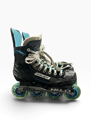 Used Bauer RSX Senior Roller Quad Skates Black Senior 7 11375-S000382844