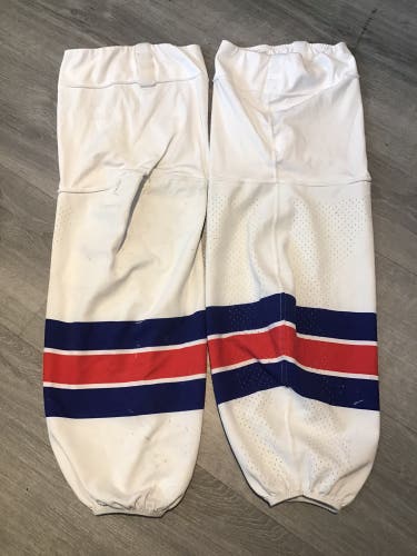 NTDP White Senior Large Nike Practice Socks Pro Stock (Used)