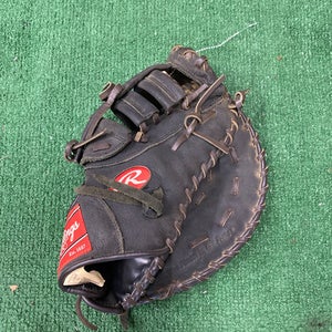 Black Rawlings Premium Series RH First Base Baseball Glove 12.5" (Used)