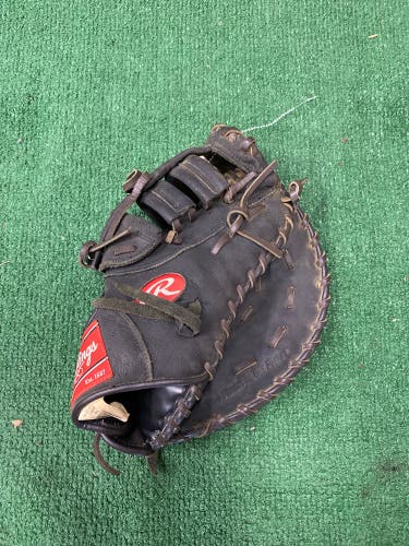 Black Rawlings Premium Series RH First Base Baseball Glove 12.5" (Used)