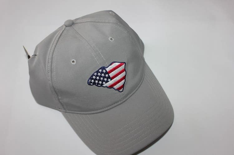 NEW TAYLORMADE MIAMI DAD HAT - SOUTH CAROLINA - USA - GRAY - ADJUSTABLE
