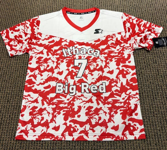 Red Men's Ithaca Big Red Lacrosse Starter Jersey (New)