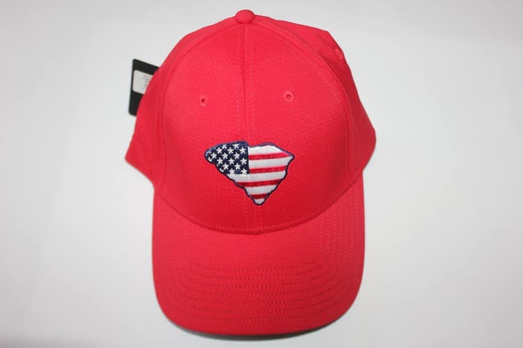 NEW TAYLORMADE RADAR HAT - SOUTH CAROLINA - USA - RED - ADJUSTABLE