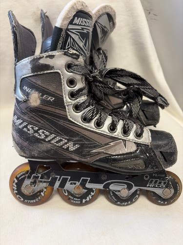 Mission Inhaler NLS6 Inline Skates Wide Width Size 2 (Used)