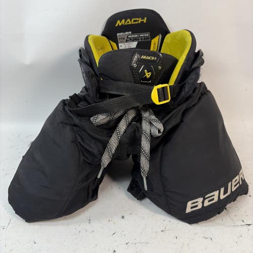 Bauer Supreme Mach Hockey Pants, Black, Youth Medium