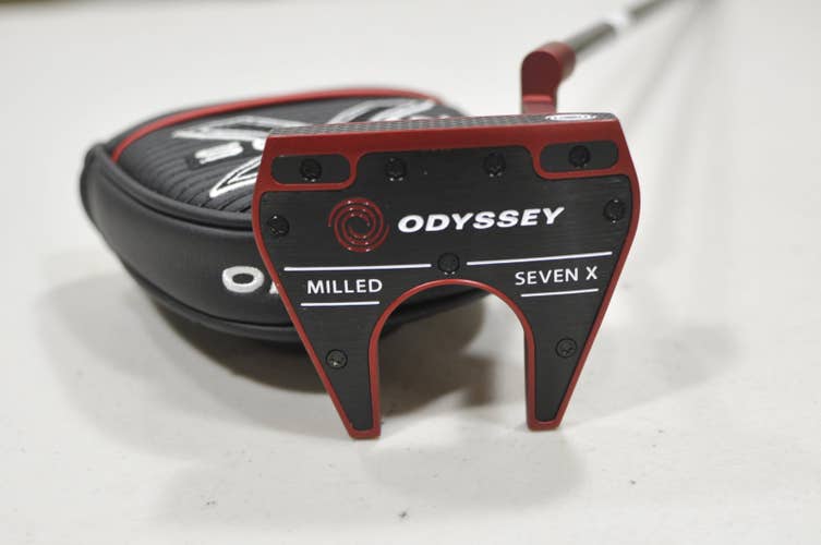 Odyssey Red Seven X 2025 34" Putter Right Steel with Cover  #228252
