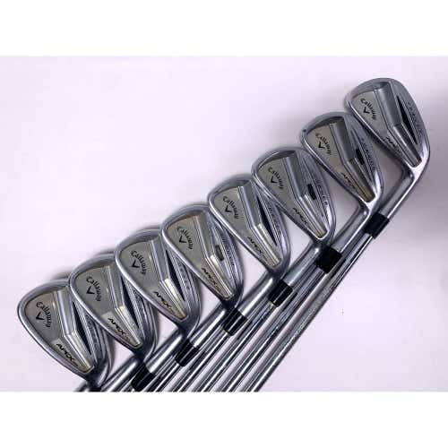 Callaway Apex Pro Iron Set 3-PW KBS Tour-V 110g Stiff Steel Mens RH