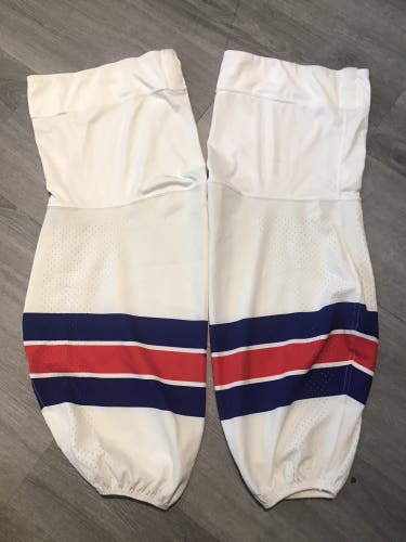 White NTDP Senior Large (Short) Nike Practice Socks Pro Stock (Used)