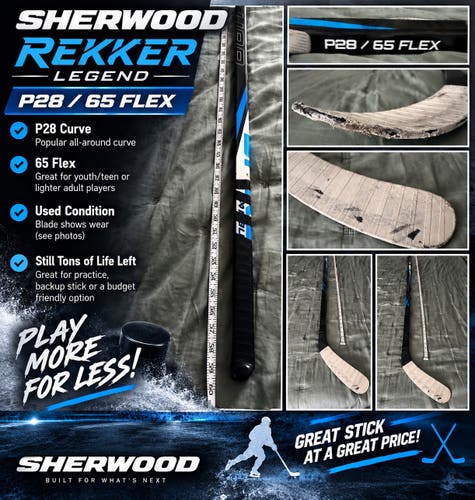 Junior Sher-Wood CODE Encrypt 1 Right Handed Hockey Stick 92 Flex (Used)