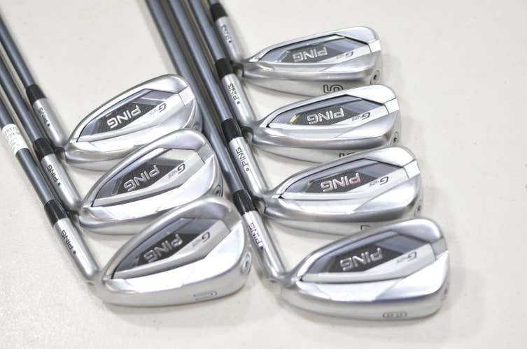 Ping G425 5-W,UW Iron Set Stiff Flex Black Dot Right Alta CB Graphite #228175