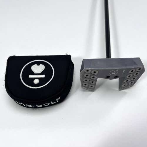 L.A.B. Golf MEZZ.1 Max Broomstick Putter 45" 78* ACCRA Mens RH HC