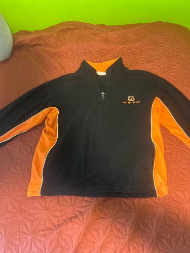 Vintage Bengals large quarter zip