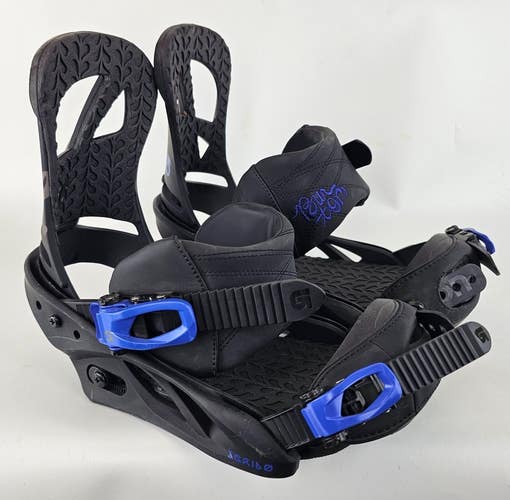 Used $250 Burton Scribe Women's Snowboard Bindings Black Size Small All Hardware