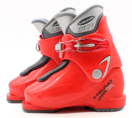 Head Carve HT1 Kids Ski Boots - Size 11.5 / Mondo 17.5 Used