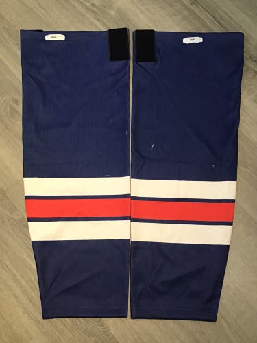 Blue NTDP Senior Large (Short) Game Socks Pro Stock (Used)
