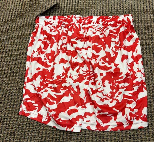 Red Men's Ithaca Big Red Lacrosse Starter Shorts New