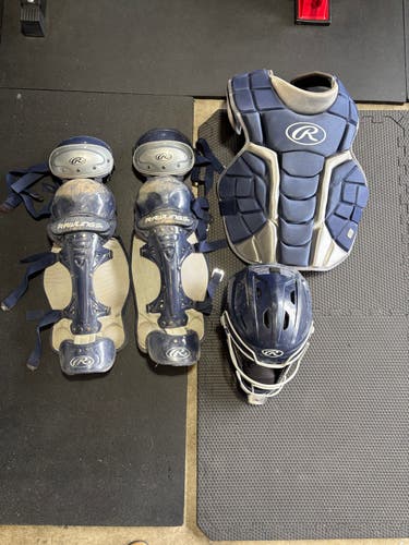 Blue Rawlings Renegade 2.0 Catcher's Set (Used)