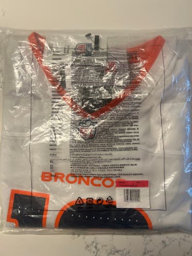 BRAND NEW - White Large Men's Denver Broncos Bo Nix #10 Nike Jersey (New)