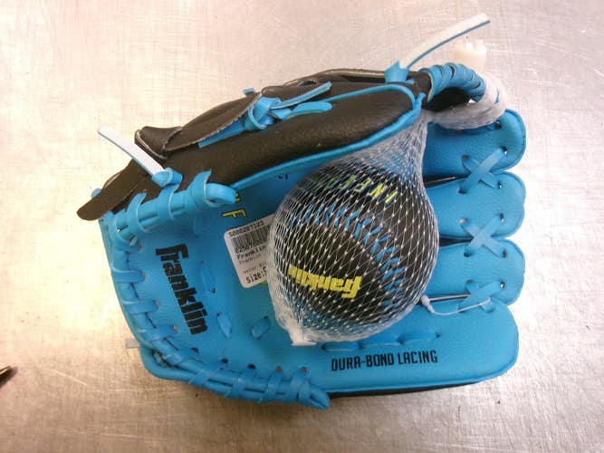 Used Franklin INFERNO BB/SB Glove RH Throw Black 9" 11339-S000207323