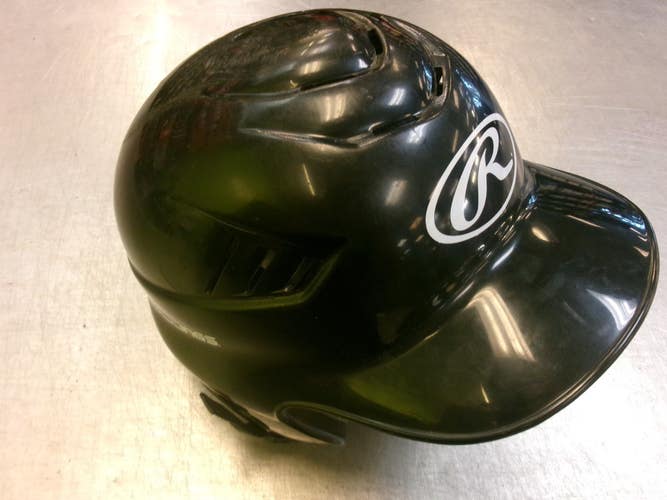 Used Rawlings COOLFLO Batting Helmet No Mask Black MD 11339-S000207316