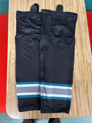 Black/Teal Senior XL Premium Socks (New)