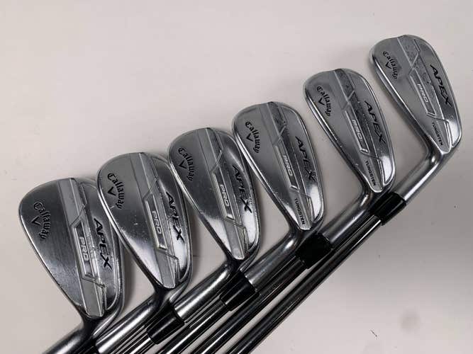 Callaway Apex Pro 21 Iron Set 5-PW Catalyst 6.0 100g Stiff Graphite RH +1/2"