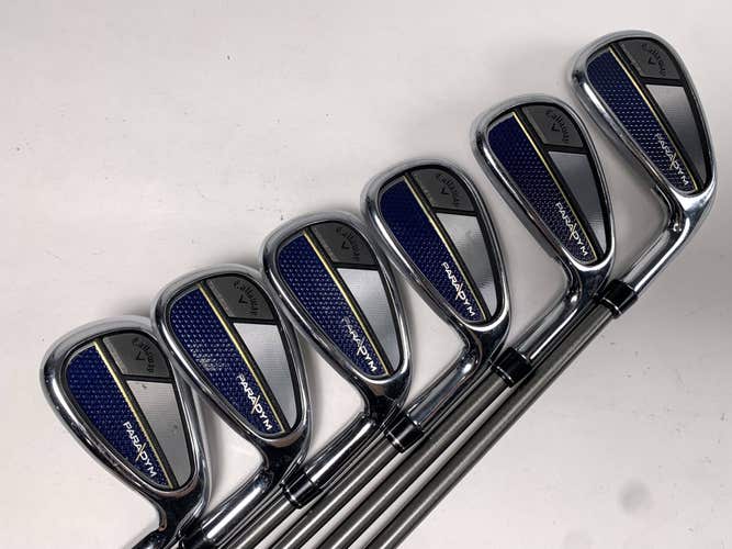 Callaway Paradym Iron Set 6-PW+GW AeroTech SteelFiber FC80 F3 Regular RH