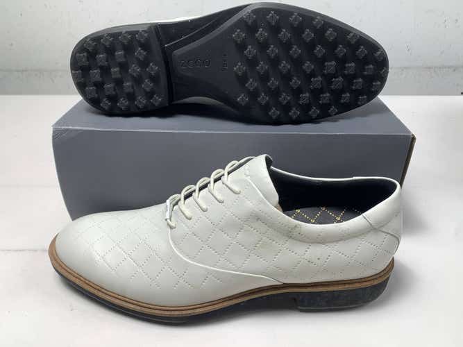 ECCO M Golf Classic Hybrid WP Golf Shoes White Men's SZ 12-12.5 (EU 46) NIB