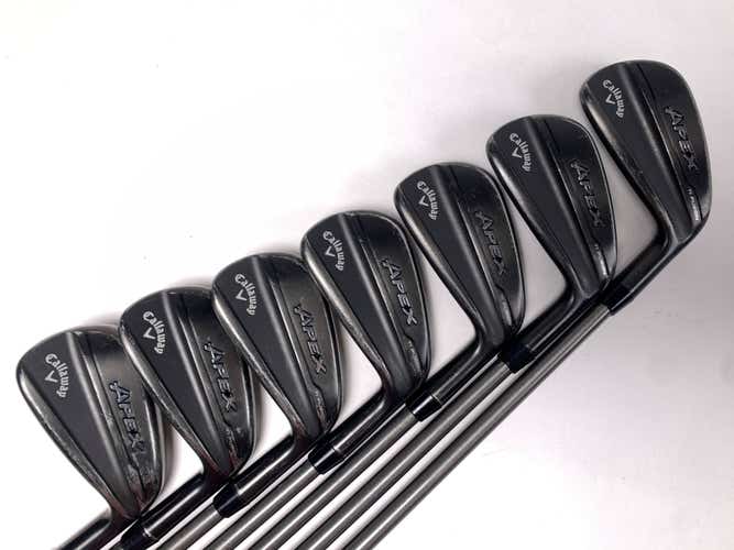 Callaway Apex TI Fusion Iron Set 4-PW AeroTech SteelFiber i95 Stiff RH