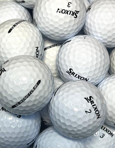 6 Dozen Srixon Q-Star/Q-Star Tour White Golf Balls - Grade AAAA - Used/Recycled