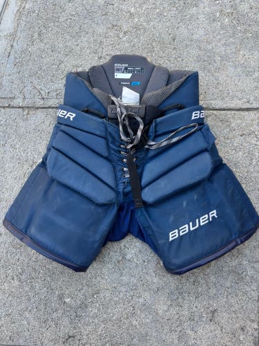 Blue Intermediate Small Bauer Elite Hockey Goalie Pants