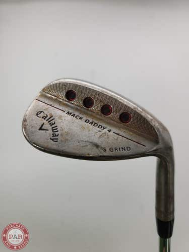 2018 CALLAWAY MACK DADDY 4 PLATINUM CHROME WEDGE 58*/10 STIFF TT XP 95 ST15 34.5